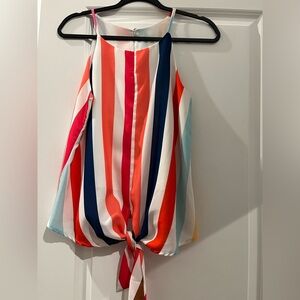 Colorful Striped Sleeveless Top